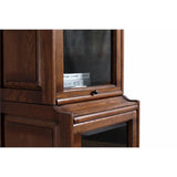 Crafters and Weavers Arts and Crafts Wood Barrister Bookcase in Solid Walnut Crafters and Weavers