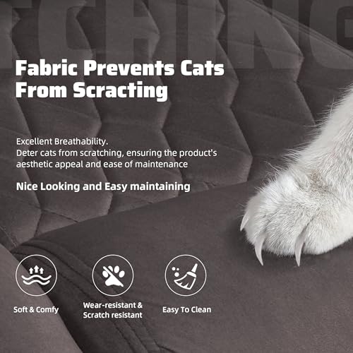 Large High Back Office Chair with Flip Arms- Executive Desk Chair with Locking Wheels, Adjustable Lumbar Support, Ergonomic Breathable Fabric Computer Chair Prevents Cats Scratching Xiuyu
