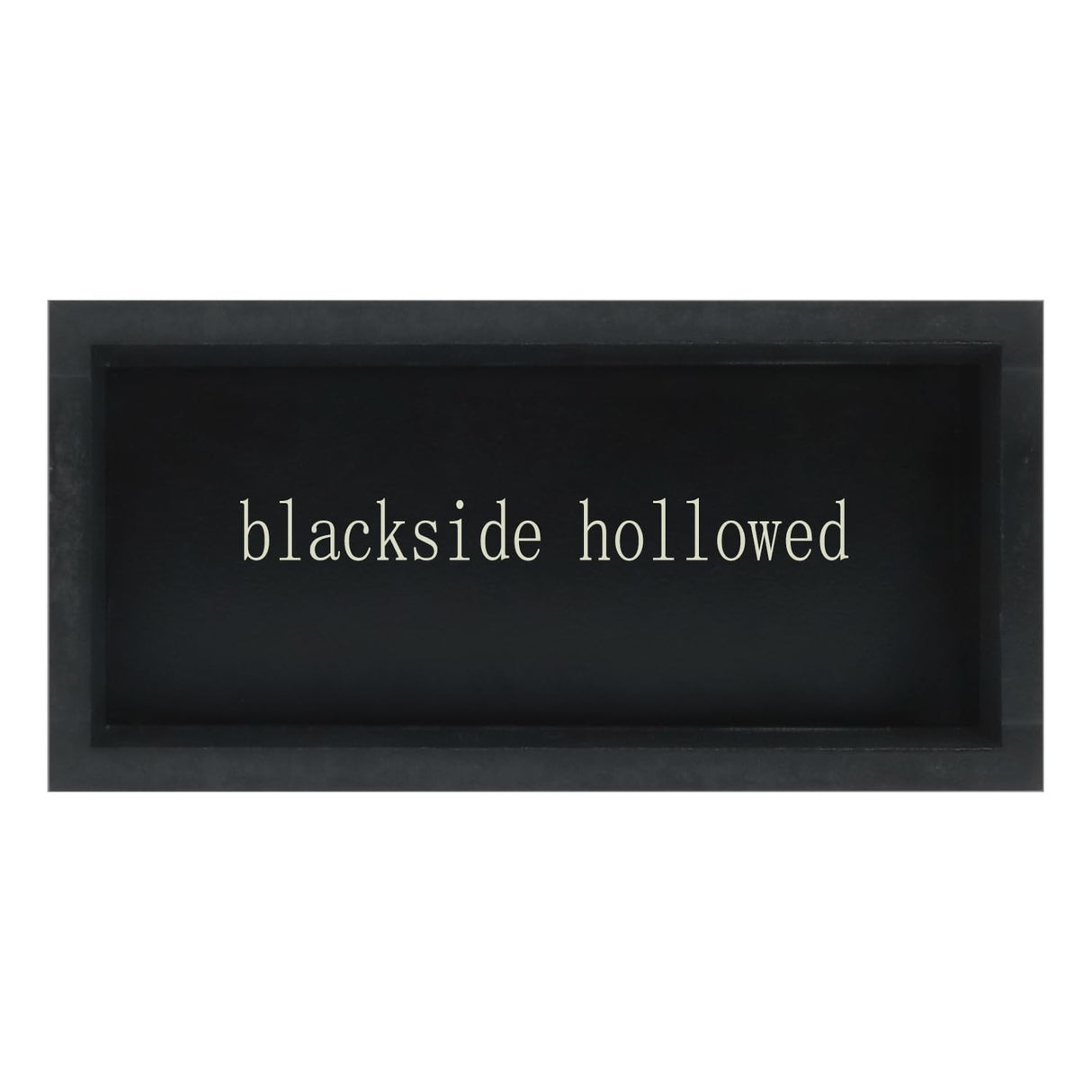 Esur Home Office Desk Black Decor - Inspirational Farmhouse Wooden Box Sign - Everything is Figureoutable esur