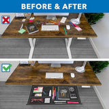 Mount-It! Under Desk Drawer with 4 Compartments, Deep Low-Profile Slide-Out Storage Organizer, 25.8″ x 12.5″ x 1.6″, Smooth Glide Pull-Out Tray for Traditional & Single Motor Standing Desks, Black Mount-It!