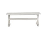 Boraam Jamestown Bench, Dining Height, Antique White Boraam