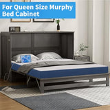 CYMULA Folding Mattress Queen Size, Memory Foam 6 inch Tri Portable Trifold Mattress Futon Topper Queen with Breathable & Washable Cover, Murphy Bed Guest Bed,58"x75"x6" CYMULA