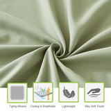 ILAVANDE Sage King Size Sheets Set 6 Piece,Super Soft 1800 Series Microfiber Bed Sheets King Set-Wrinkle & Fade Resistant-14“ Deep Pockets Sheets for King Size Bed(King,Sage Green) ILAVANDE