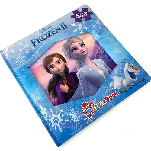 Disney Frozen 2 My First Puzzle Book - Jigsaw Puzzles for kids, 10-page board book, 5 puzzles to enjoy