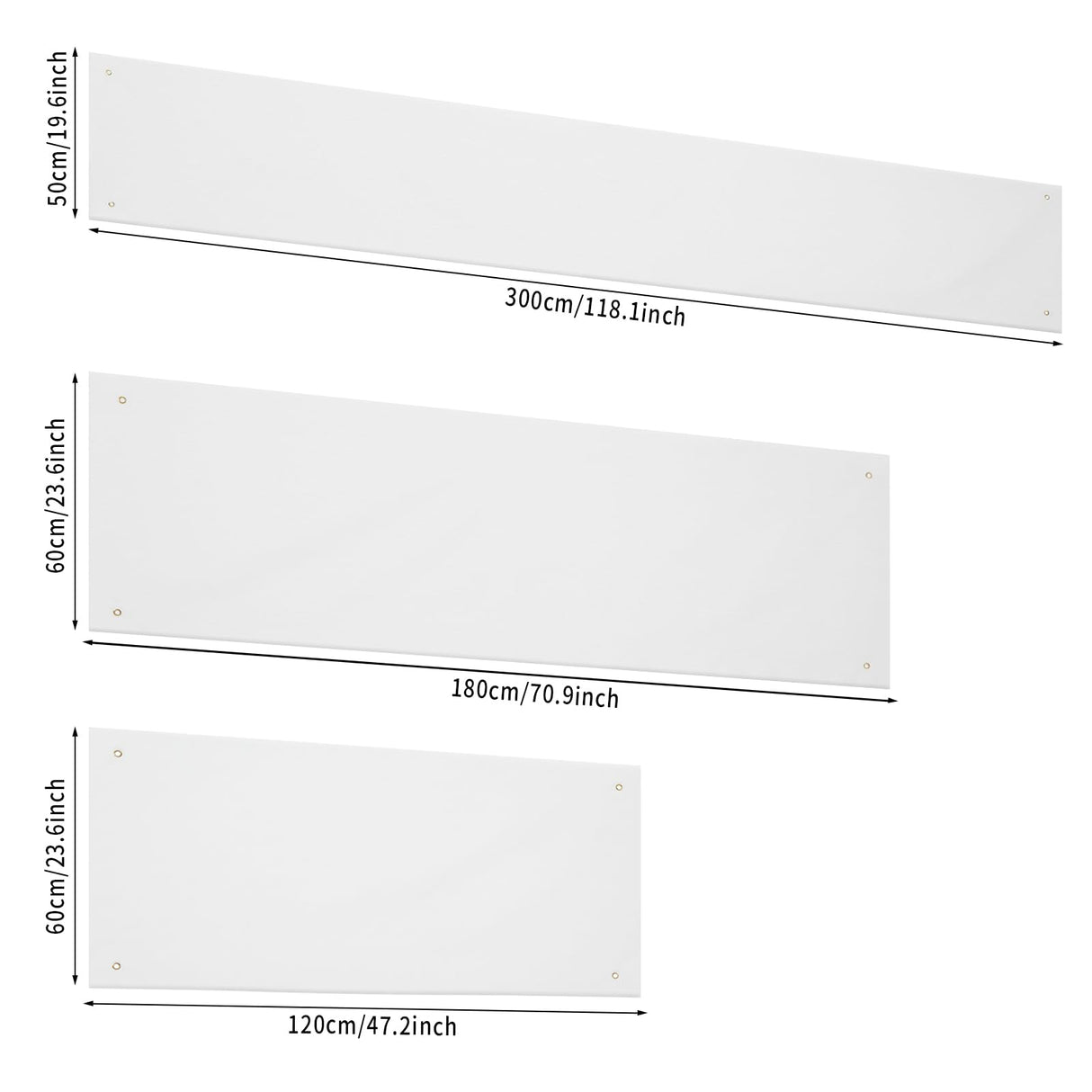 Large Banners Upgrage 300D Polyester Oxford Cloth Sublimation Banner with Hanging Rope Easy Hang Signs DIY Banner Signs for Wedding Birthday Parties Indoor Outdoor for Business Office 1.6 x 9.8 feet Tuhangcc