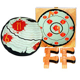 Axe Throwing Toys for Kids Adults, Yard Ax Dart Games for Boys Girls Axe Throwing Set Family Party Camping Carnival Games Indoor Outdoor Play Activity Center, 4 Sticky Axes, 28'' Cloth Board AUBESTKER