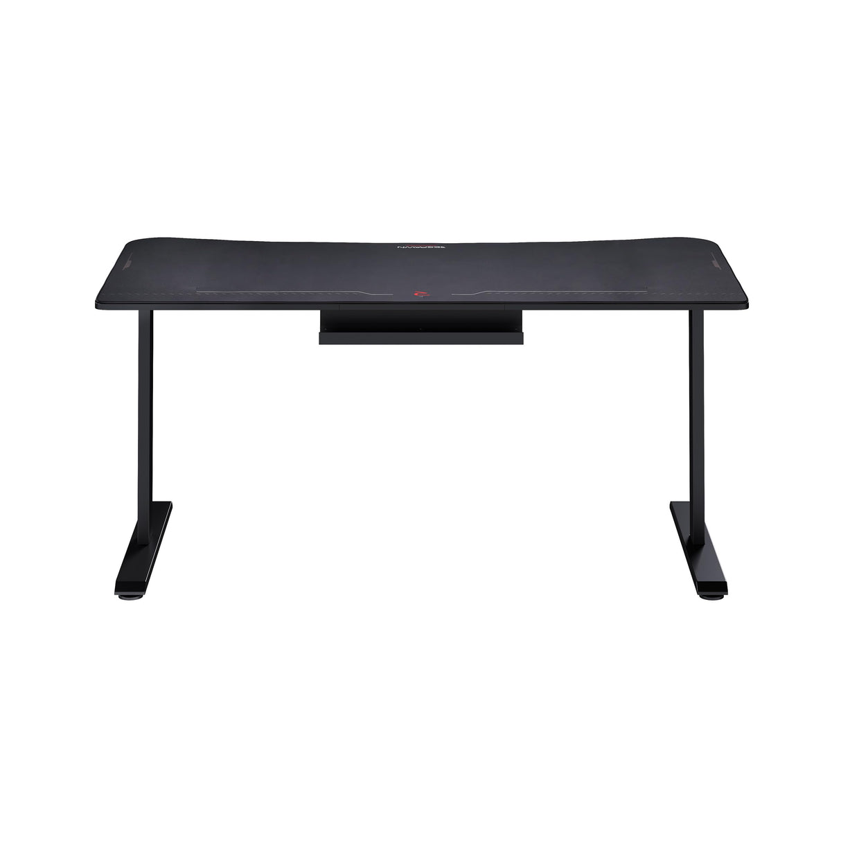 RESPAWN 1063 Gaming Desk - 63in Computer Desk With Mouse Pad, PC Workstation With Cable Management, Home Office Gaming Table - Black RESPAWN