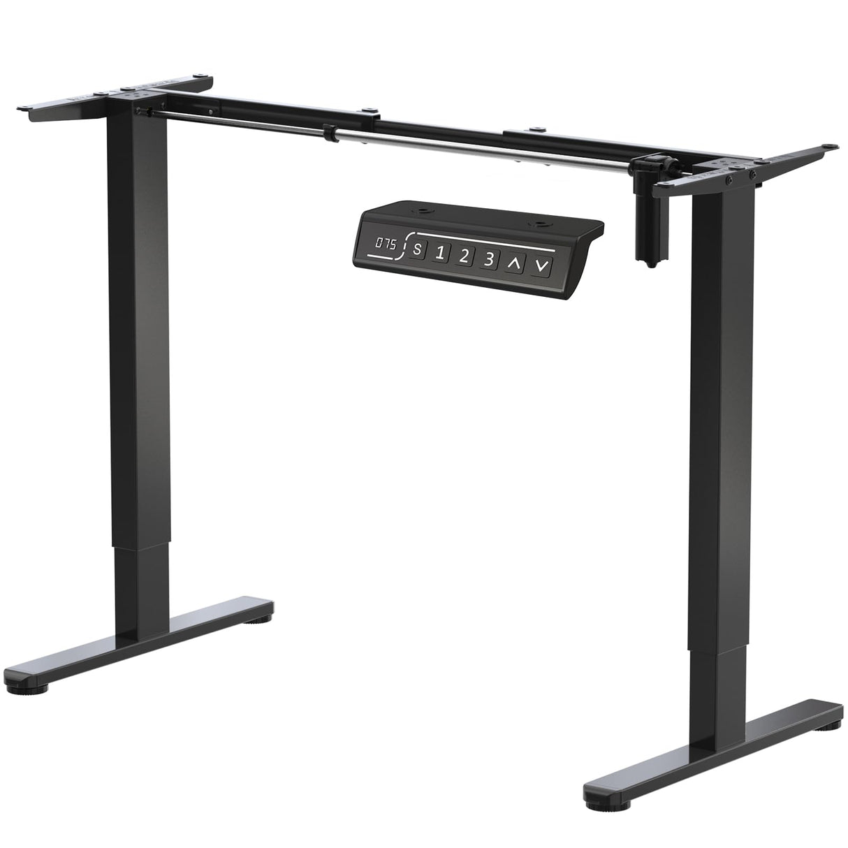 JOYSEEKER Electric Standing Desk Frame Workstation,Stand up Desk Legs Height Adjustable,Ergonomic Sit Stand Desk Base for 39 to 63 inch Table Tops,Black JYLH JOYSEEKER