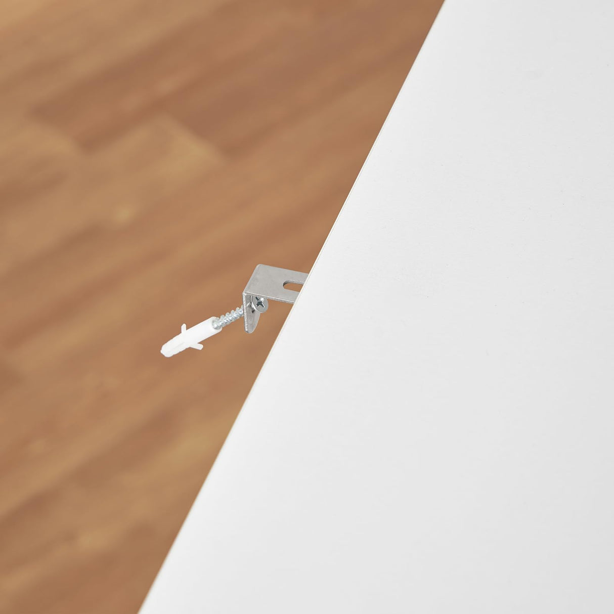 TEENFON Bathroom Floor Storage Cabinet, Freestanding Bathroom Storage Unit with 2 Adjustable Shelves & 4 Doors, 11.8 x 23.6 x 42.7 Inches, White TEENFON