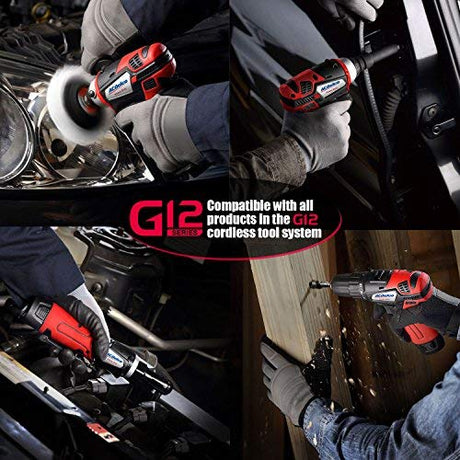 ACDelco ARW1209P G12 Series 12V Li-ion Cordless 3/8” 45 ft-lbs. Ratchet Wrench Tool Kit ACDelco