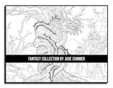 Fantasy Collection: An Adult Coloring Book with 100+ Incredible Coloring Pages of Mermaids, Fairies, Vampires, Dragons, and More! WoodArtSupply