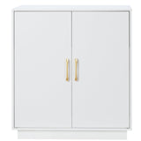 Gitelsnour Litter Box Enclosure, 30.9'' High Large Litter Box Furniture, Modern Cat Litter Box Enclosure with Hidden Storage, Side Table, End Table, White GCLB003WT Gitelsnour