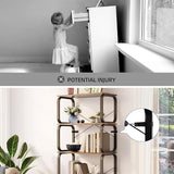 5-Tier Rustic Brown Industrial Bookshelf - Sturdy Metal and Wood Bookcase for Home and Office zbet