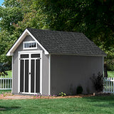 Handy Home Products Tribeca 10x12 Do-It Yourself Wooden Storage Shed with Floor Handy Home Products