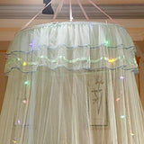 Jolitac Bed Canopy Lace Mosquito Net for Girls Beds, Unique Princess Play Tent Mesh Canopies Large Lace Dome Curtain Drapes Home & Travel (Green) Jolitac