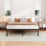 Hafenpo 12 Inch King Bed Frame -Sturdy Metal Platform King Size, No Box Spring Needed, Heavy Duty, Easy Assembly, Strong Bearing Capacity, Under Bed Storage, Black Hafenpo