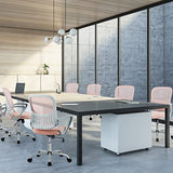 Sweetcrispy Home Office Managerial Executive Chair with Ergonomic Design, Mid-Back Mesh Swivel, Comfortable Lumbar Support, Comfy Arms for Bedroom,Study,Student Sweetcrispy