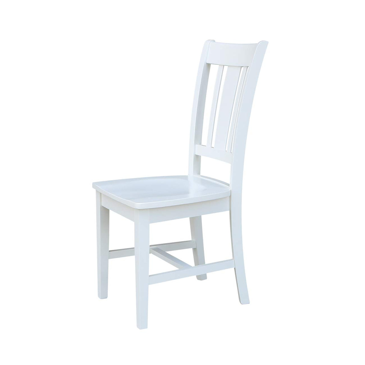 International Concepts Set of Two San Remo Splatback Dining Chairs, White IC International Concepts