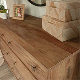 Sauder River Ranch 6-Drawer Bedroom Dresser Sindoori Mango, Sindoori Mango finish Sauder