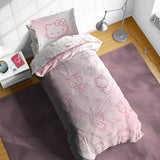 Jay Franco Hello Kitty Twin Comforter Set - 5 Piece Bedding Includes Sheet Set & Pillow Covers - Super Soft Pink Bedding Jay Franco