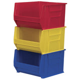 Akro-Mils 30283 Super-Size AkroBins Plastic Storage Bins, Space-Saving Stackable Bins for Garage, Classroom, Warehouse Organization, 20-Inch L x 18-Inch W x 12-Inch H, Red, 1-Pack Akro-Mils