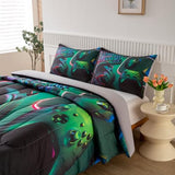 GRAT TIOC Gamer Comforter Sets for Teen Boys,Gaming Bedding Sets Twin,Video Game Bedspread,Game Gamepad Bedrooom Bed Set,Controller Gamer Home Decor 3 Piece GRAT TIOC