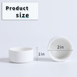 1oz Mini Porcelain Ramekins Set of 6,Small Ceramics Souffle Dish, 30ml White HAOTOP