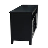 IC International Concepts Entertainment/TV Stand, Black IC International Concepts