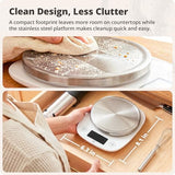 Greater Goods Digital Kitchen Scale for Baking – Food Scale with Gram & Ounce Measurements, Easy Tare & Stable Readings, Precision Scale for Sourdough Bread, Baking & Cooking, 11 lb Capacity