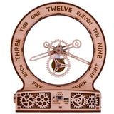 Wood Trick Modern Kinetic Clock 3D Wooden Puzzles for Adults and Kids to Build - Magic Mechanism Aesthetic Design - Model Kits for Adults - Engineering DIY Wooden Models for Adults to Build Wood Trick