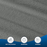 Queen Size Mattress Protector Waterproof, Premium 200 GSM Terry Mattress Cover, Soft & Breathable Bed Cover, Fitted Sheet Style Stretchable Deep Pockets 17" by Utopia Bedding (Gray) Utopia Bedding
