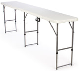 Adjustable-Height Folding Tables are Portable and Can Be Adjusted to 3 Separate Heights Displays2go