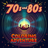 Songs of the 70s and 80s - Coloring Book Adventure: A Musical Journey Through Two Decades WoodArtSupply
