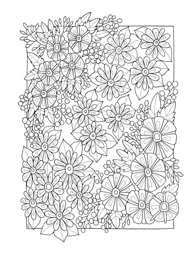Creative Haven Entangled Gardens Coloring Book; Color, Frame And Create Your Own Floral Wall Art Decorations! (Adult Coloring Books: Flowers & Plants) Dover Publications