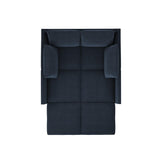 HONBAY Modular Sectional Sleeper Sofa with Storage Velvet Sectional Sleeper Couch with Chaise Sleeper Sectional Couches for Living Room,Dark Blue HONBAY