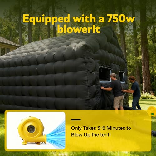 YeeBouncy Party Tent Large,Large Gazebo Event House,Inflatable Outdoor Party Tent,for Birthday Party, School Camping, Disco Nightclub, Wedding Party (20FT) YeeBouncy