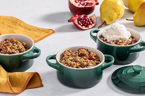 Le Creuset Stoneware Mini Round Cocotte, 8 oz., Oyster Le Creuset