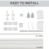 Lotus & Windoware Cordless, 2 Inch Faux Wood Blind, 28" Wide x 60" Long, Window Blinds, Blinds & Shades, Blinds for Indoor Windows, Smooth, Bright White - 28" x 60",Bright White LOTUS & WINDOWARE