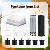 Quictent 10x20 FT Pop up Canopy Tent with Sidewalls, Easy Setup and Wheeled Bag for Outdoor Event Party Commercial Camping Markets and Instant Shelter Quictent