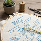 QIZUOLIFE 3 Pack Embroidery Kit for Adults Beginners, Pre‑Stamped Potted Plant Flower Basket Needlepoint Set, DIY Needlework Supplies with Step‑by‑Step Video Tutorials, Handmade Craft Gift Home Decor