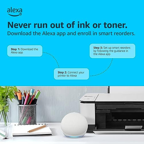 Canon PIXMA TR8620a - All-in-One Printer Home Office|Copier|Scanner|Fax|Auto Document Feeder | Photo, Document | Airprint (R), Android, Black, Works with Alexa Canon