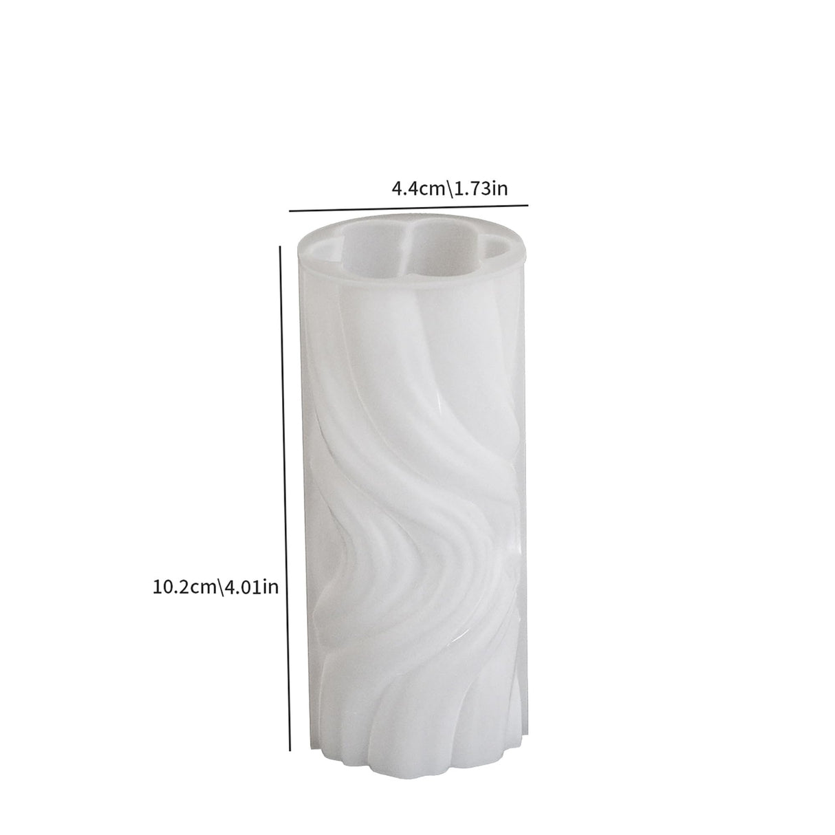 2 Pcs Silicone Wave Spiral Candle Mold - Silicone Resin Casting Molds for Candle & Resin & Soap Craft Supplies EVERELAM