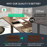ALFA BUSINESS 60 x 30 inch One-Piece Heavy Sturdy Solid Table top, 1" Thickness Commercial-Grade High-Density Wood, for Standing Desk Adjustable Desk, Walnut ALFA BUSINESS