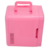 JOYSTAR 10 Liter/12 Cans Mini Fridge for Bedroom, Office, Dorm & Car, Portable Small Refrigerator for Skincare, Makeup, Beverage, Drinks, Thermoelectric Cooler & Warmer, Glass Door, Pink JOYSTAR