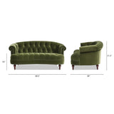 Jennifer Taylor Home La Rosa Victorian Chesterfield Loveseat Jennifer Taylor Home
