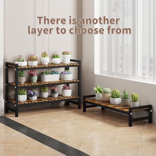 Shoe Rack Organizer for Small Spaces 2Tier Long Narrow Shoe Stand, Closet Shoe Rack, Small Shoe Shelf for Closet Entryway Corner Garage and Bedroom Front Door - Shoe Storage Combining Wood and Metal ZHUTIANXIA