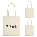 ORJ 3 PCS Sublimation blank canvas bags bulk,Polyester Tote Bags for Sublimation, 12.2 x 14.2Inch Blank Canvas Tote Bags DIY custom Shopping Bag ORJ