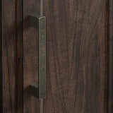 Crosley Furniture Camden Corner Fireplace TV Stand for 50+ inch TVs, Entertainment Center with Storage Shelves, Dark Walnut Crosley Furniture