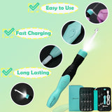 Yarniss Lighted Crochet Hooks Set 2.5mm~14.0mm, 17 Sizes Light Up Crochet Hooks with Case Yarniss