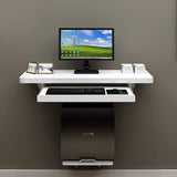 WZHONG Versatile Wall-Mounted Floating Desk – Elegant Space-Saving Solution for Home and Office WZHONG